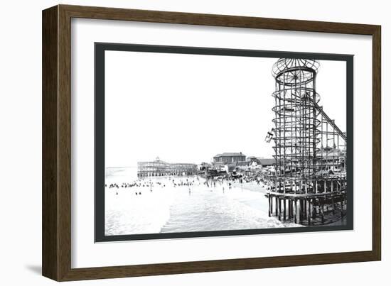 Amusement Park, Long Beach, California-William Henry Jackson-Framed Art Print