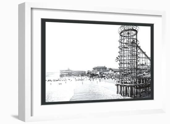 Amusement Park, Long Beach, California-William Henry Jackson-Framed Art Print