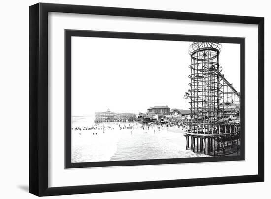 Amusement Park, Long Beach, California-William Henry Jackson-Framed Art Print