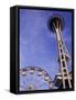 Amusement Park Ride at Seattle Center, Seattle, Washington, USA-Merrill Images-Framed Stretched Canvas