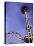 Amusement Park Ride at Seattle Center, Seattle, Washington, USA-Merrill Images-Stretched Canvas