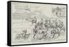 Amusements of Our Sailors at Suez, Donkey Polo-Alfred Courbould-Framed Stretched Canvas