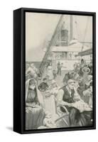 Amusements on Board an Emigrant Ship-Enoch Ward-Framed Stretched Canvas
