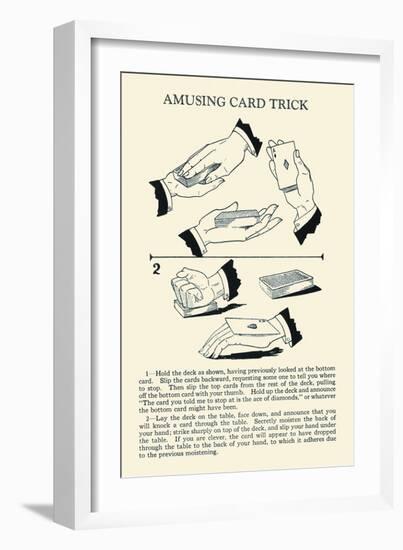 Amusing Card Trick-null-Framed Art Print