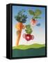 Amusing Carrot and Radish Figures-Ulrich Kerth-Framed Stretched Canvas