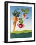 Amusing Carrot and Radish Figures-Ulrich Kerth-Framed Photographic Print