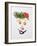 Amusing Face Made from Vegetables and Dill-null-Framed Photographic Print