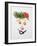 Amusing Face Made from Vegetables and Dill-null-Framed Photographic Print