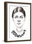 Amy Beach, American composer and pianist, caricature-Neale Osborne-Framed Giclee Print