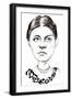 Amy Beach, American composer and pianist, caricature-Neale Osborne-Framed Giclee Print