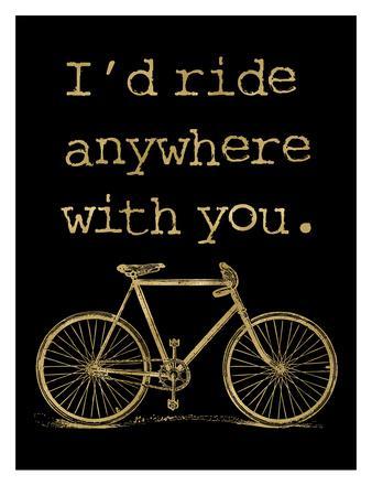 Bicycle I’d Ride Anywhere Golden Black