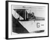 Amy Johnson (Mrs Mollison) Sits in Her Plane and Smiles and Waves to the Camera-null-Framed Art Print