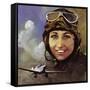 Amy Johnson Who Flew from Croydon to Capetown-Ferdinando Tacconi-Framed Stretched Canvas