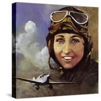 Amy Johnson Who Flew from Croydon to Capetown-Ferdinando Tacconi-Stretched Canvas