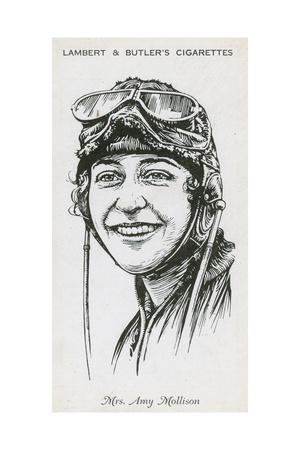 'Amy Mollison, English Aviator' Giclee Print | AllPosters.com