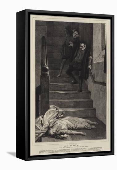Amy Robsart-William Frederick Yeames-Framed Stretched Canvas