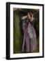 Amy, Study for 'The Long Engagement', 1859 (Oil on Panel)-Arthur Hughes-Framed Giclee Print