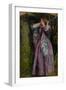 Amy, Study for 'The Long Engagement', 1859 (Oil on Panel)-Arthur Hughes-Framed Giclee Print