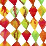 Warm Colors Abstract Flowing Paint Pattern 2-Amy Vangsgard-Giclee Print