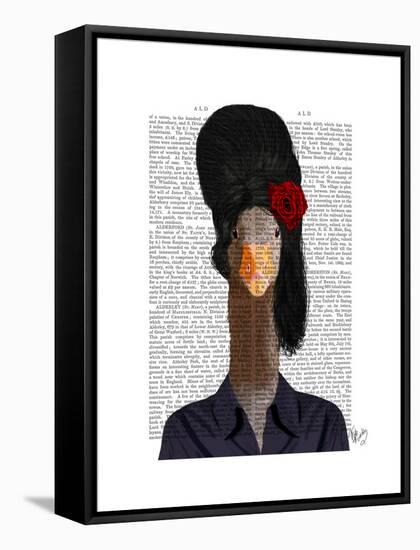 Amy Winehouse Goose-Fab Funky-Framed Stretched Canvas