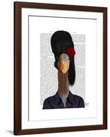 Amy Winehouse Goose-Fab Funky-Framed Art Print