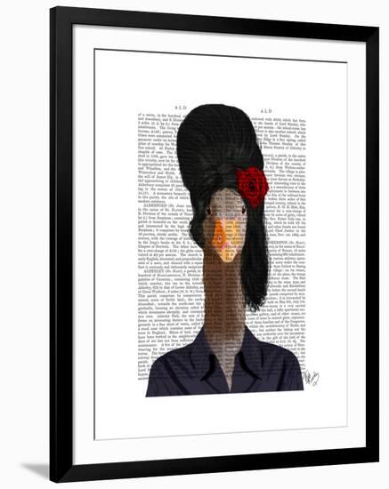 Amy Winehouse Goose-Fab Funky-Framed Art Print