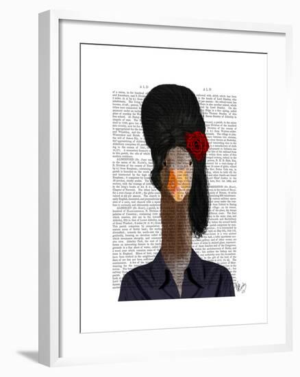 Amy Winehouse Goose-Fab Funky-Framed Art Print