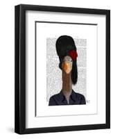 Amy Winehouse Goose-Fab Funky-Framed Art Print