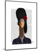 Amy Winehouse Goose-Fab Funky-Mounted Art Print
