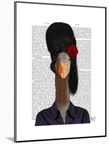 Amy Winehouse Goose-Fab Funky-Mounted Art Print