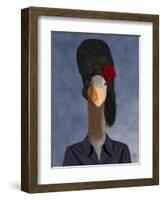 Amy Winehouse Goose-Fab Funky-Framed Art Print