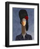 Amy Winehouse Goose-Fab Funky-Framed Art Print