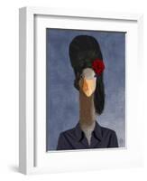 Amy Winehouse Goose-Fab Funky-Framed Art Print