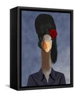 Amy Winehouse Goose-Fab Funky-Framed Stretched Canvas