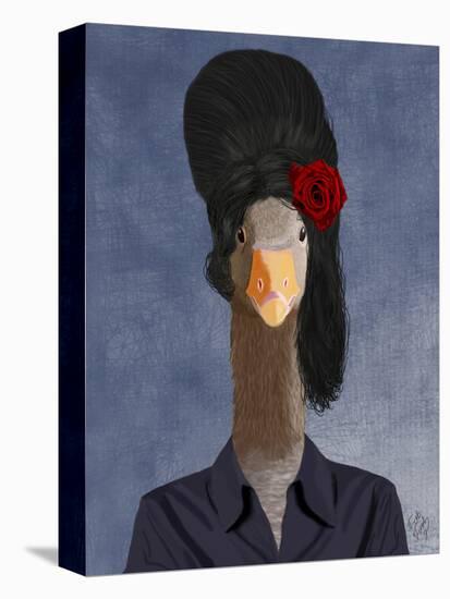 Amy Winehouse Goose-Fab Funky-Stretched Canvas