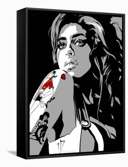 Amy Winehouse-Emily Gray-Framed Stretched Canvas