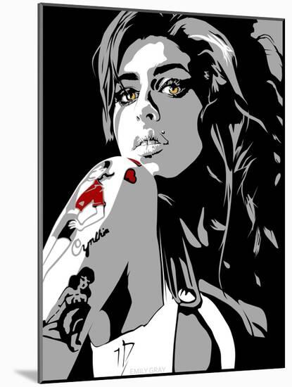 Amy Winehouse-Emily Gray-Mounted Premium Giclee Print