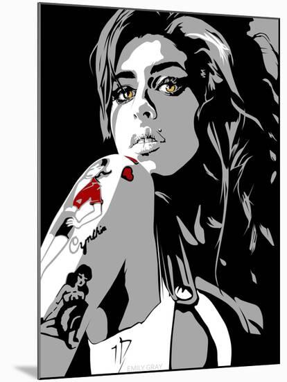 Amy Winehouse-Emily Gray-Mounted Giclee Print