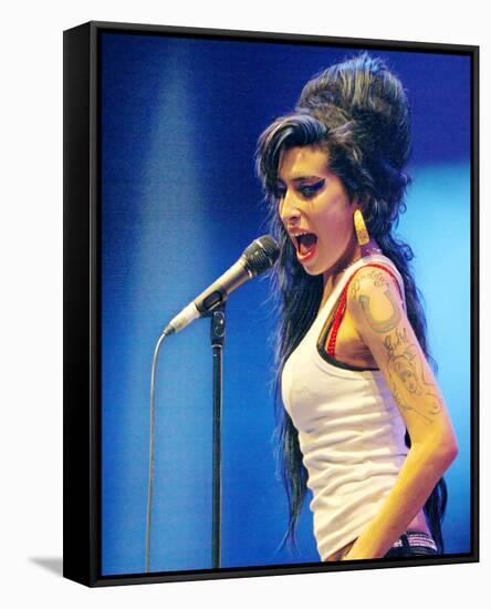 Amy Winehouse-null-Framed Stretched Canvas