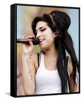 Amy Winehouse-null-Framed Stretched Canvas