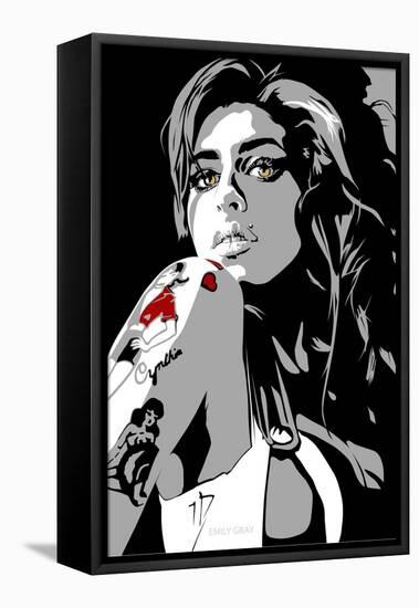 Amy Winehouse-Emily Gray-Framed Stretched Canvas