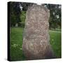 An 11th Century Viking Runestone from Lagga Parish, Uppsala, Sweden, Scandinavia, Europe-Christopher Rennie-Stretched Canvas