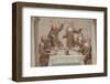 An 18th century fresco depicting the life of St. Francis of Assisi, Monastery of Saorge-Godong-Framed Photographic Print