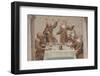 An 18th century fresco depicting the life of St. Francis of Assisi, Monastery of Saorge-Godong-Framed Photographic Print