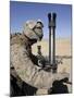An 81mm Mortarman Adjusts the Mortar Sights During a Fire Mission-Stocktrek Images-Mounted Photographic Print