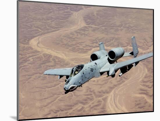An A-10 Thunderbolt Soars Above the Skies of Iraq-Stocktrek Images-Mounted Photographic Print