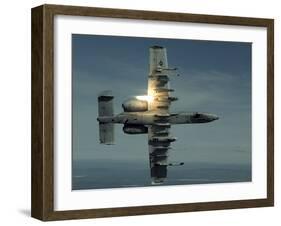 An A-10 Warthog Breaks Over the Pacific Alaska Range Complex During Live Fire Training-Stocktrek Images-Framed Photographic Print