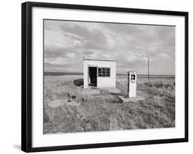 An Abandoned Gas Station-null-Framed Photographic Print