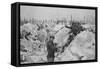 An Abandoned German Trench around Mesnil, Champagne, France, World War I, 1915-null-Framed Stretched Canvas