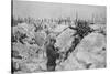 An Abandoned German Trench around Mesnil, Champagne, France, World War I, 1915-null-Stretched Canvas